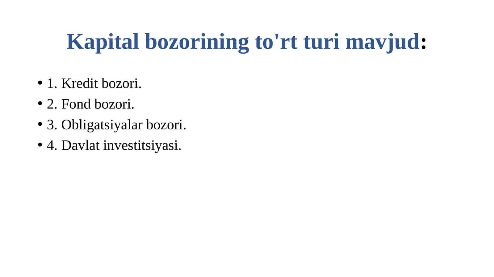 Kapital bozori