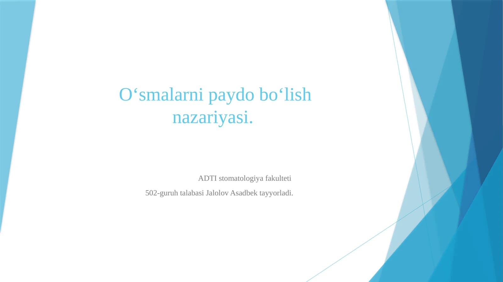 O‘sma(blastoma,neoplazma,tumor,yunonchaBLAST-kurtaklarxosilqilamanso'zlaridanolingan)-patalogikjaroyonbo‘lib,hujayralarningto‘xtovsiz,boshqaruvsiz,chegarasizko‘payishidir