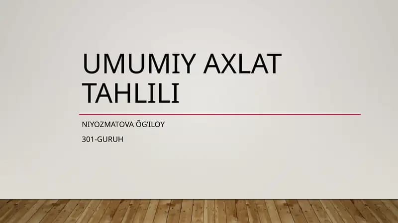 Najasni tekshirish-koprogramma