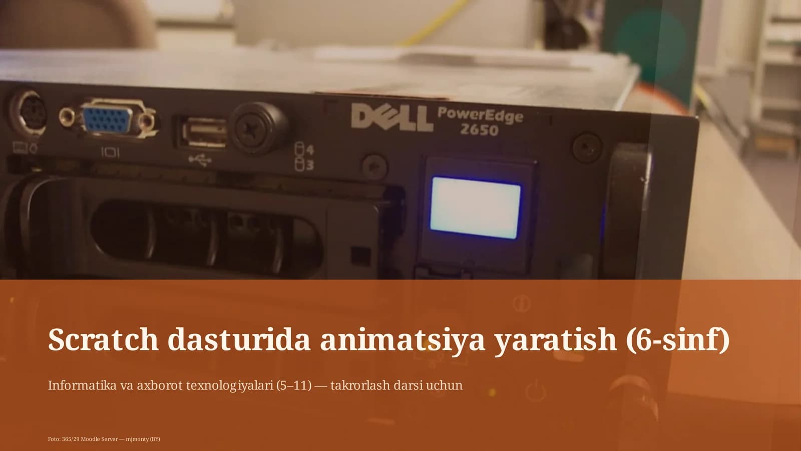 Scratch dasturida animatsiya yaratish (6-sinf)