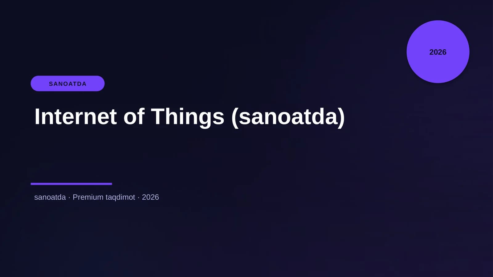 Internet of Things (sanoatda)