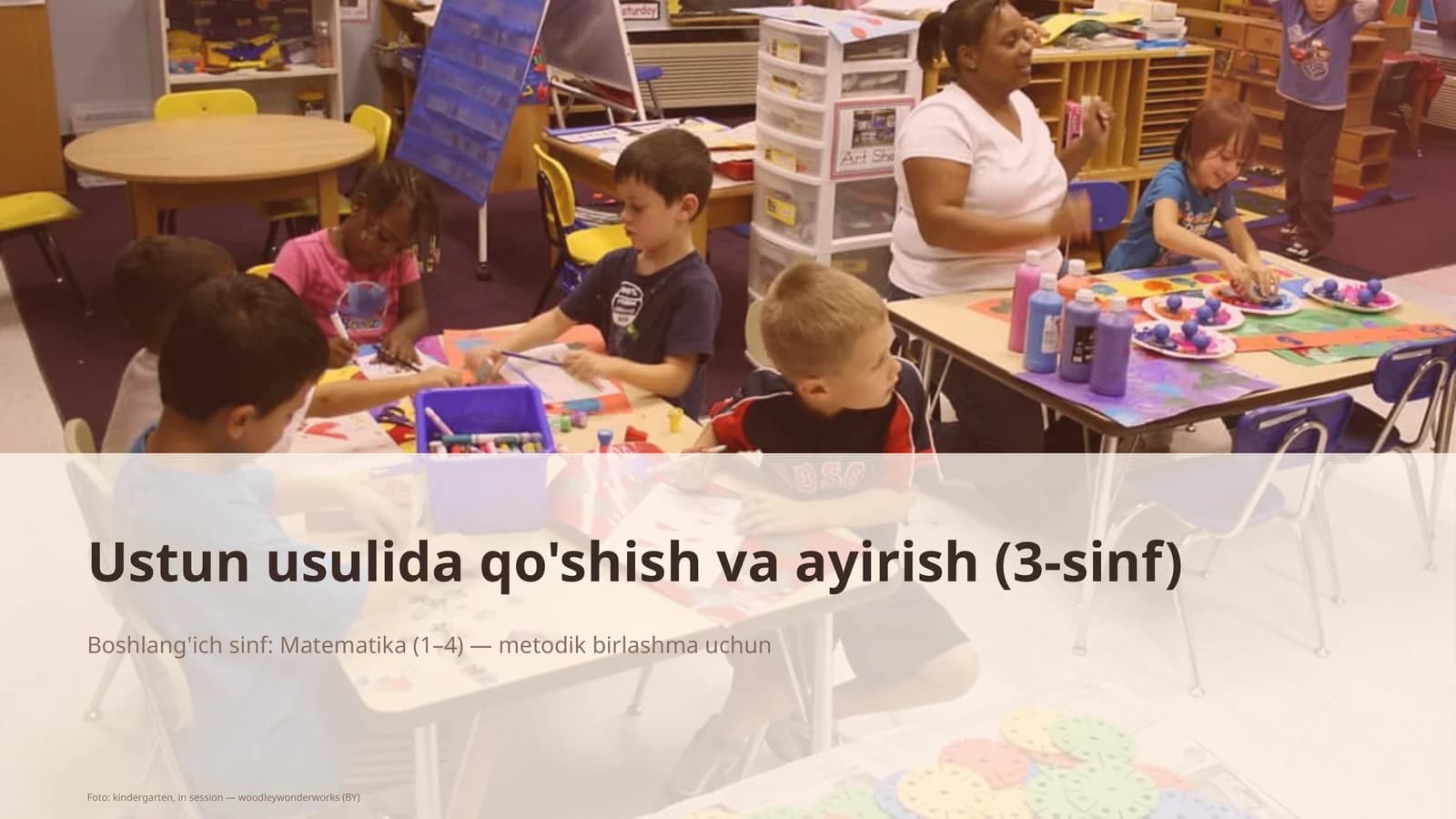 Ustun usulida qo'shish va ayirish (3-sinf)