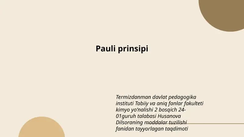 Pauli prinsipi