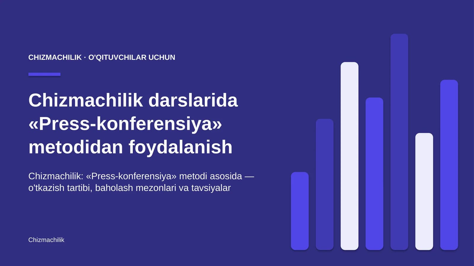 chizmachilik darslarida press konferensiya metodidan foydalanish 7785