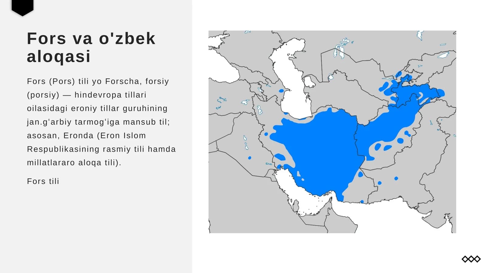 Fors va o'zbek aloqasi