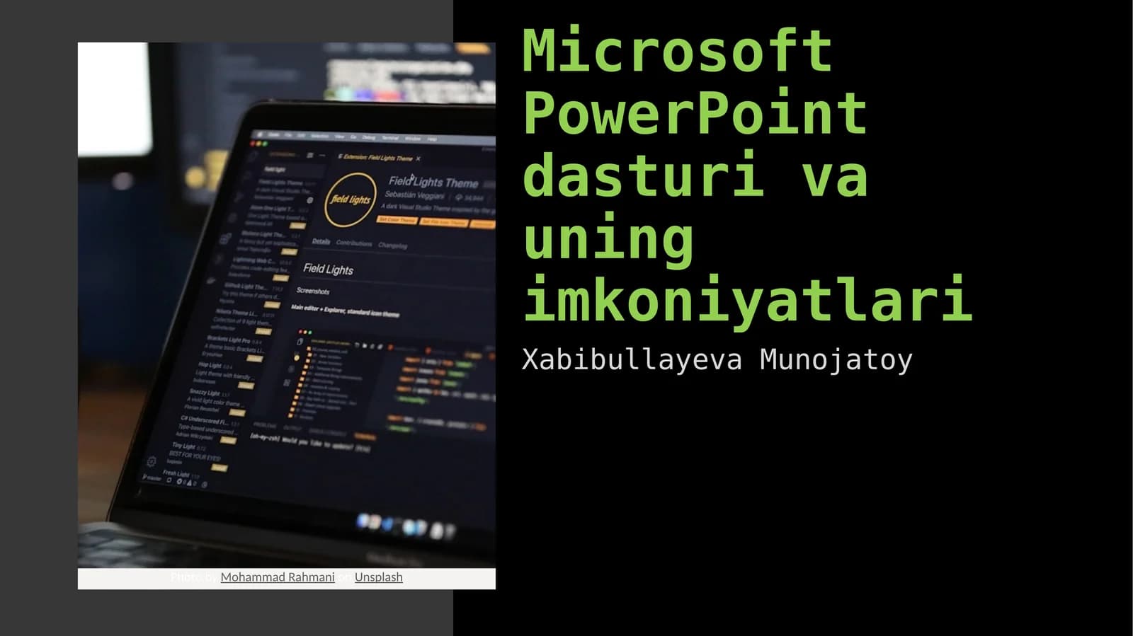 PowerPoint dasturi va uning imkoniyatlari