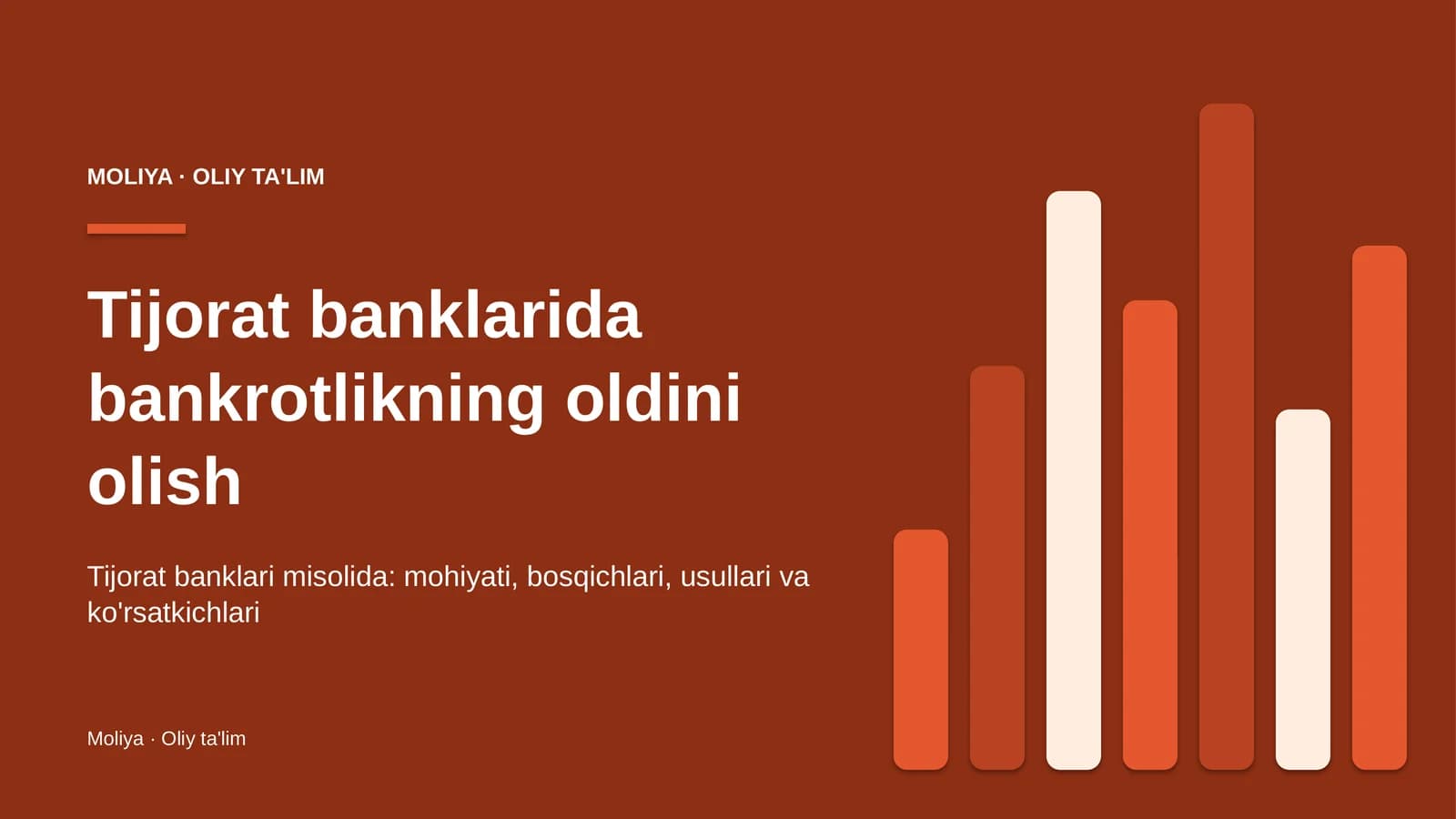 tijorat banklarida bankrotlikning oldini olish 9854