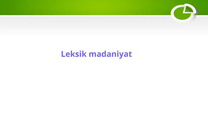 Leksik Madaniyat
