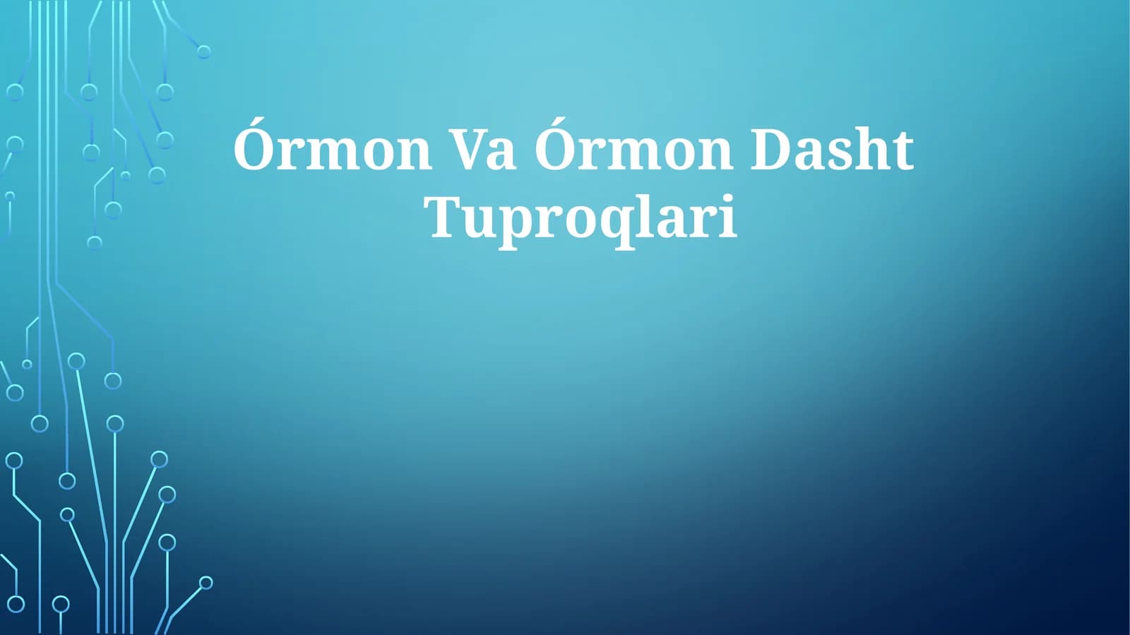 Órmon Va ÓrmonDashtTuproqlari