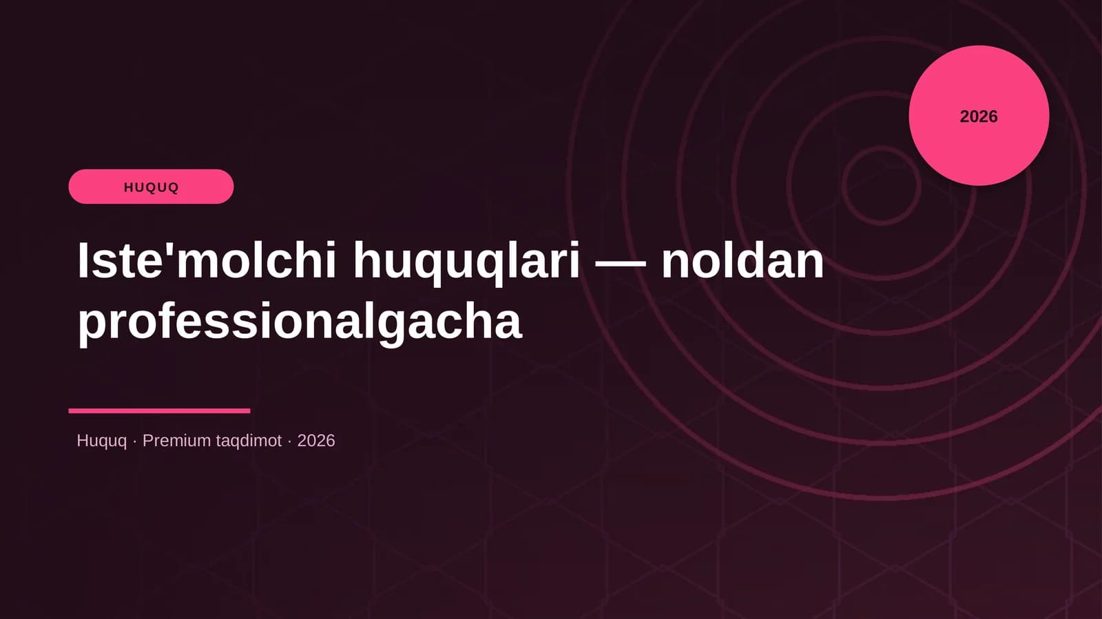 Iste'molchi huquqlari — noldan professionalgacha