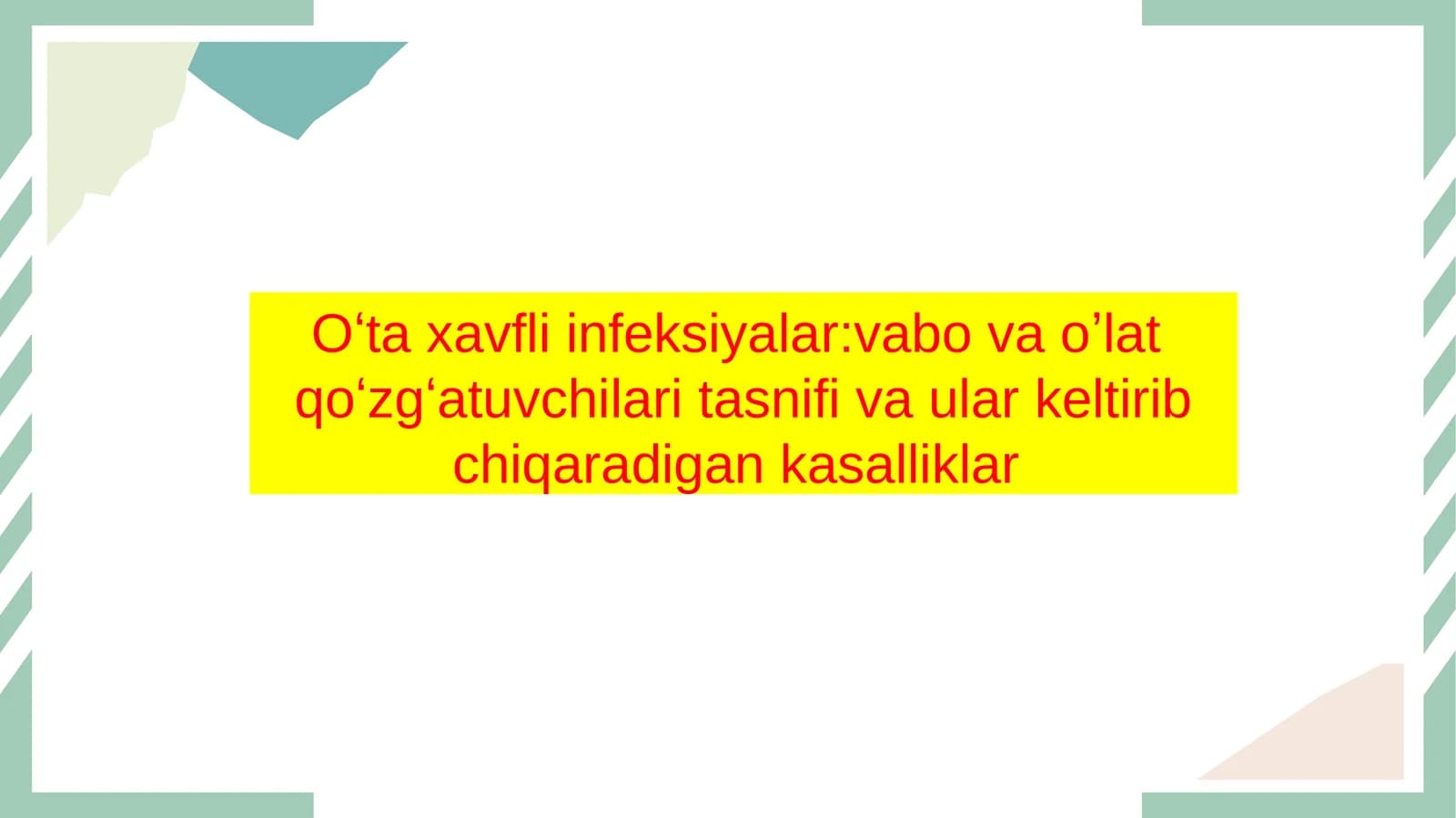 Oʻta xavfli infeksiya vabo oʼlat