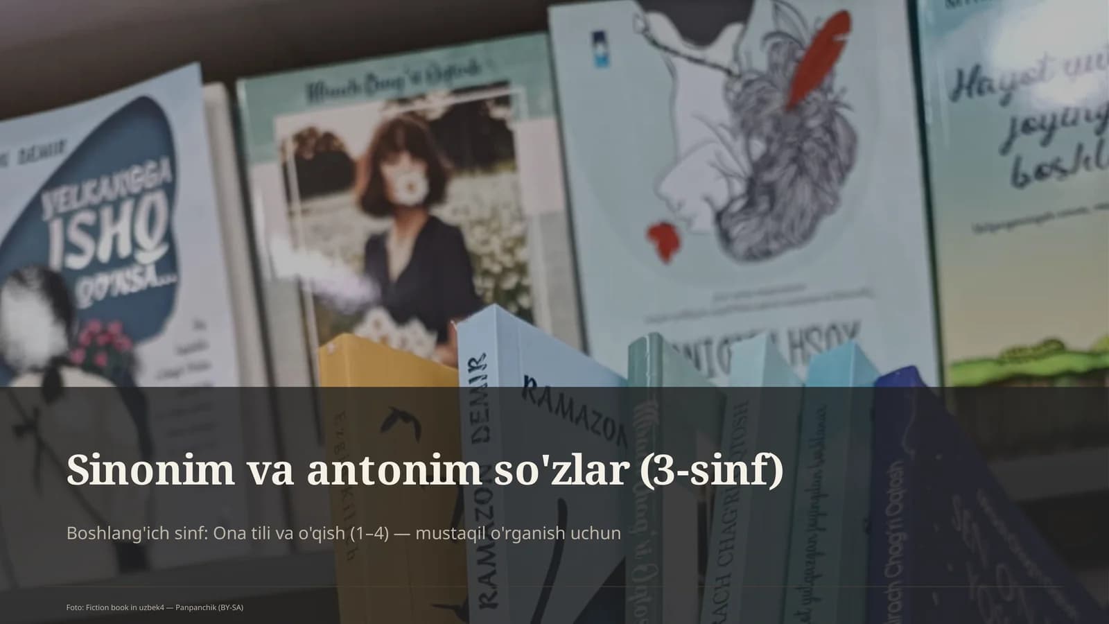 Sinonim va antonim so'zlar (3-sinf)