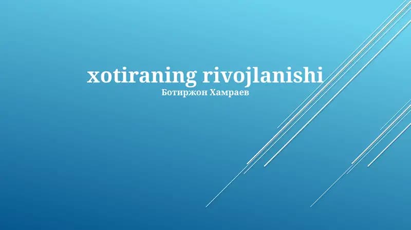 Zamonaviy bog'dorchilik texnologiyalari