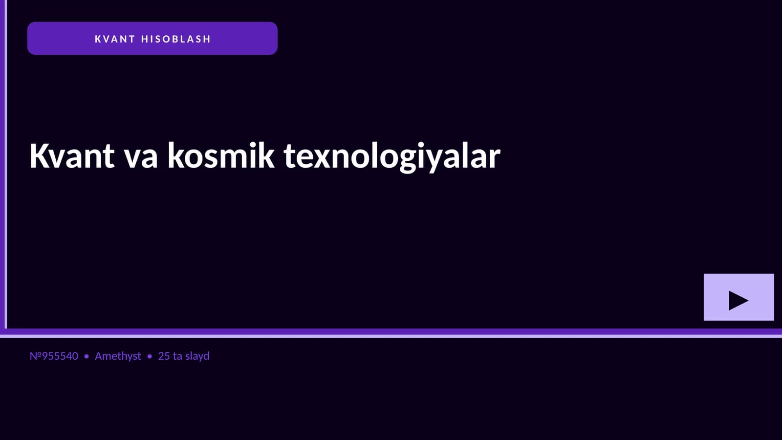 KVANT HISOBLASH