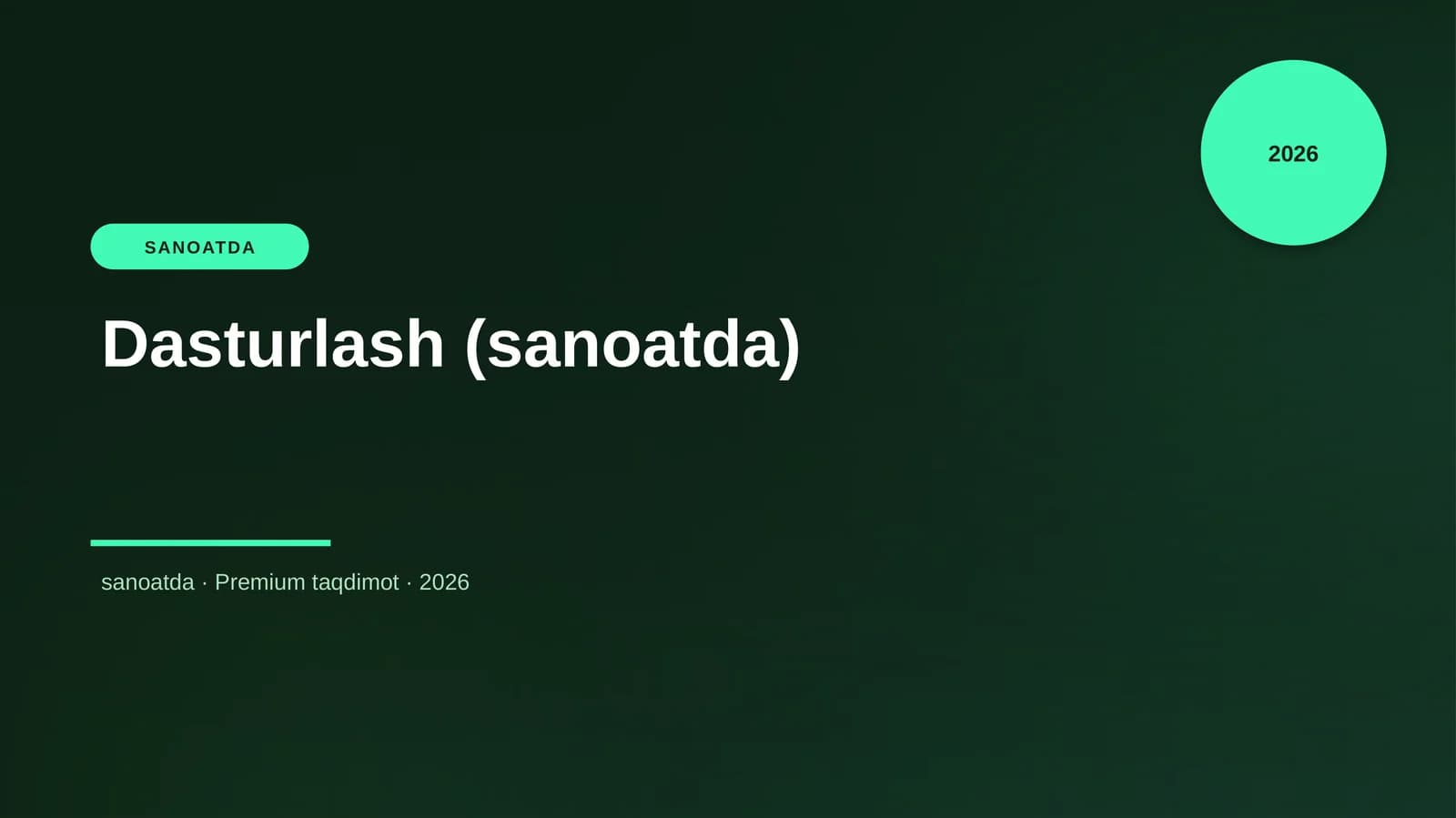 Dasturlash (sanoatda)