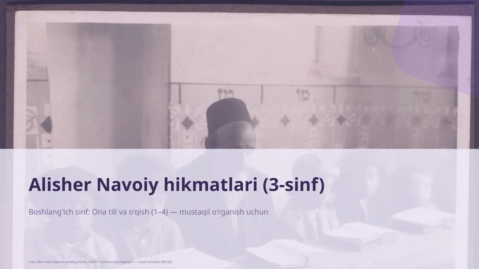 Ona tili va o'qish (1–4) — mustaqil o'rganish