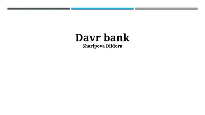 Davr Bank