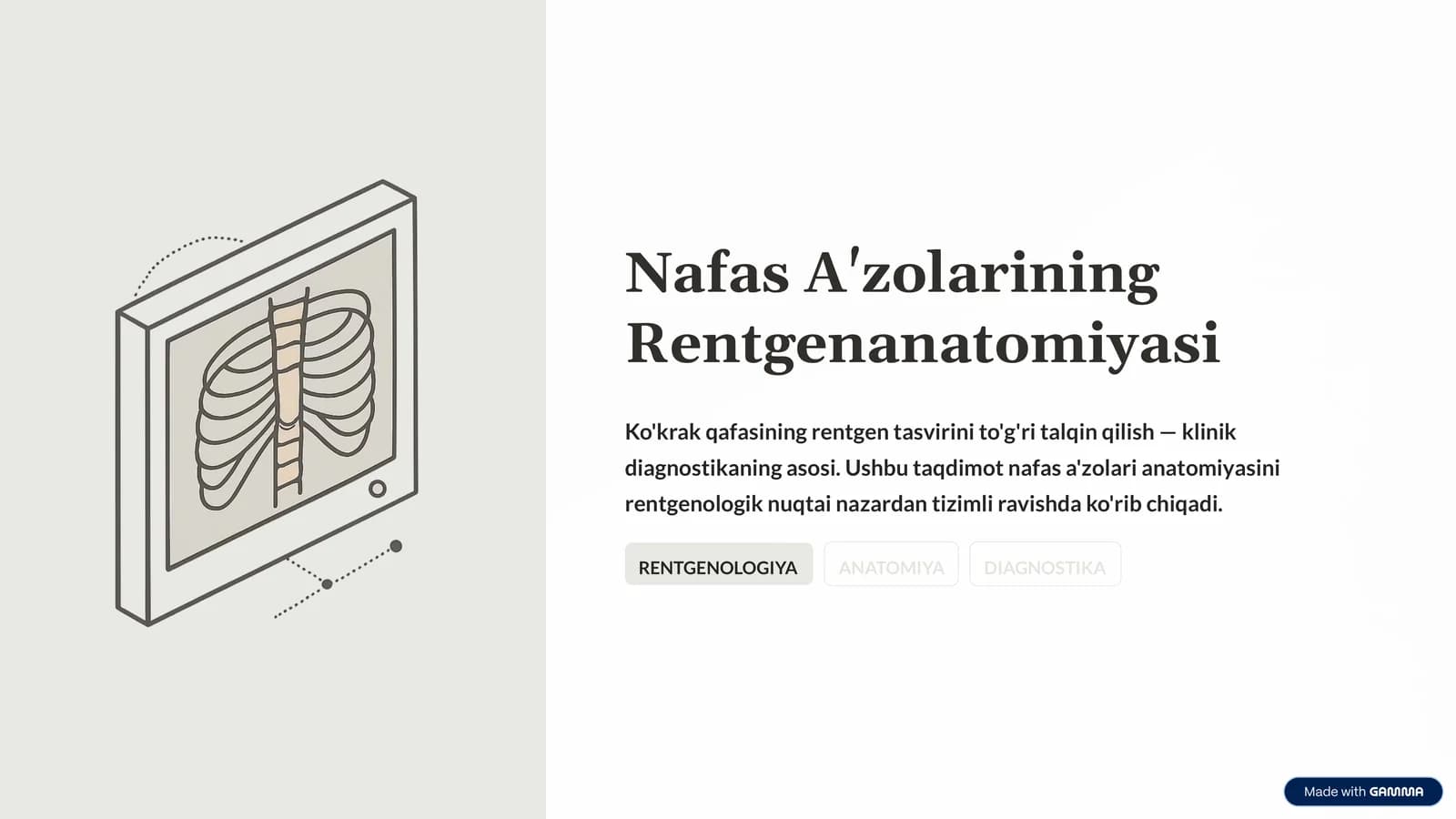 Nafas A'zolarining Rentgenanatomiyasi