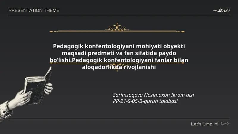 Pedagogik konfentologiya