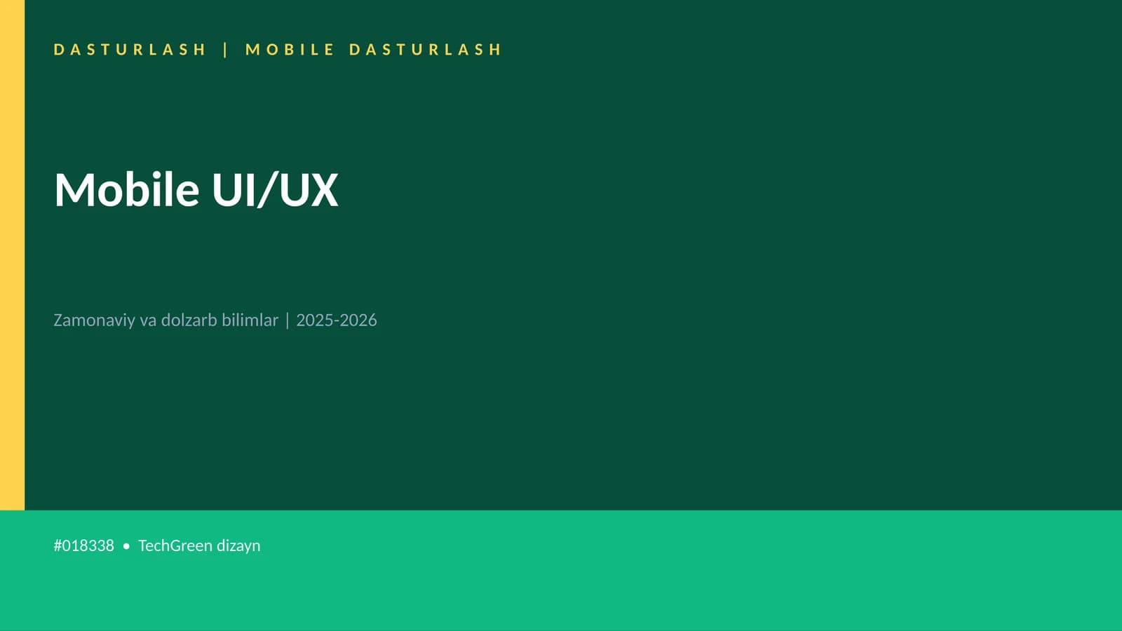 Mobile UI/UX