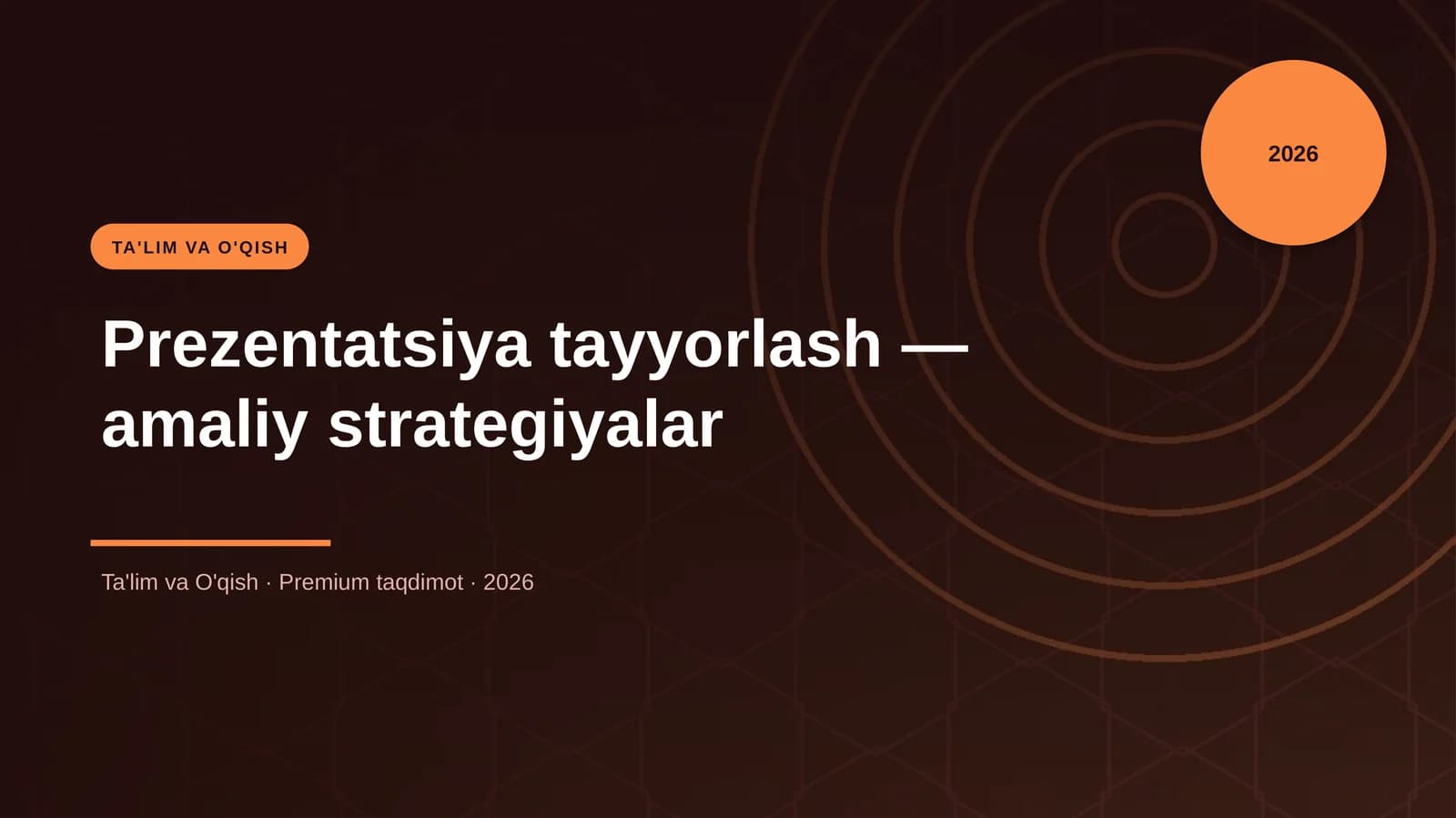 Prezentatsiya tayyorlash — amaliy strategiyalar