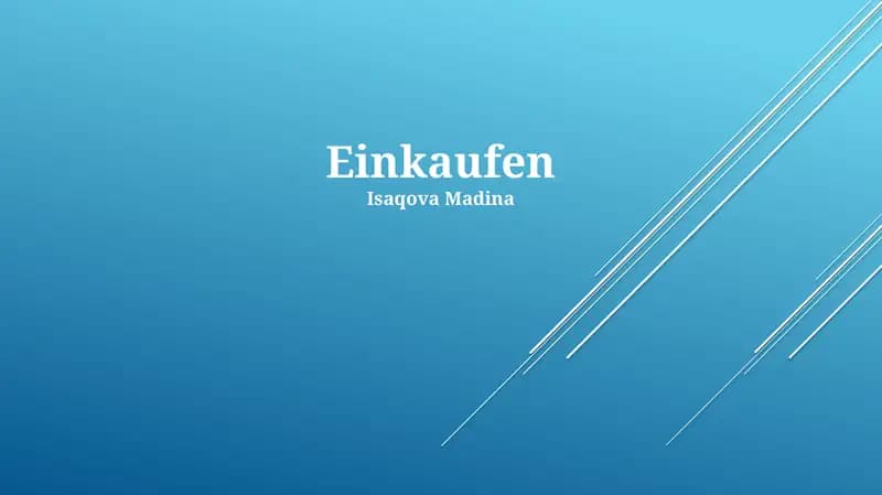 Einkaufen