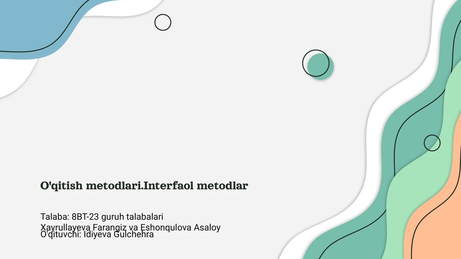 Interfaol metodlar