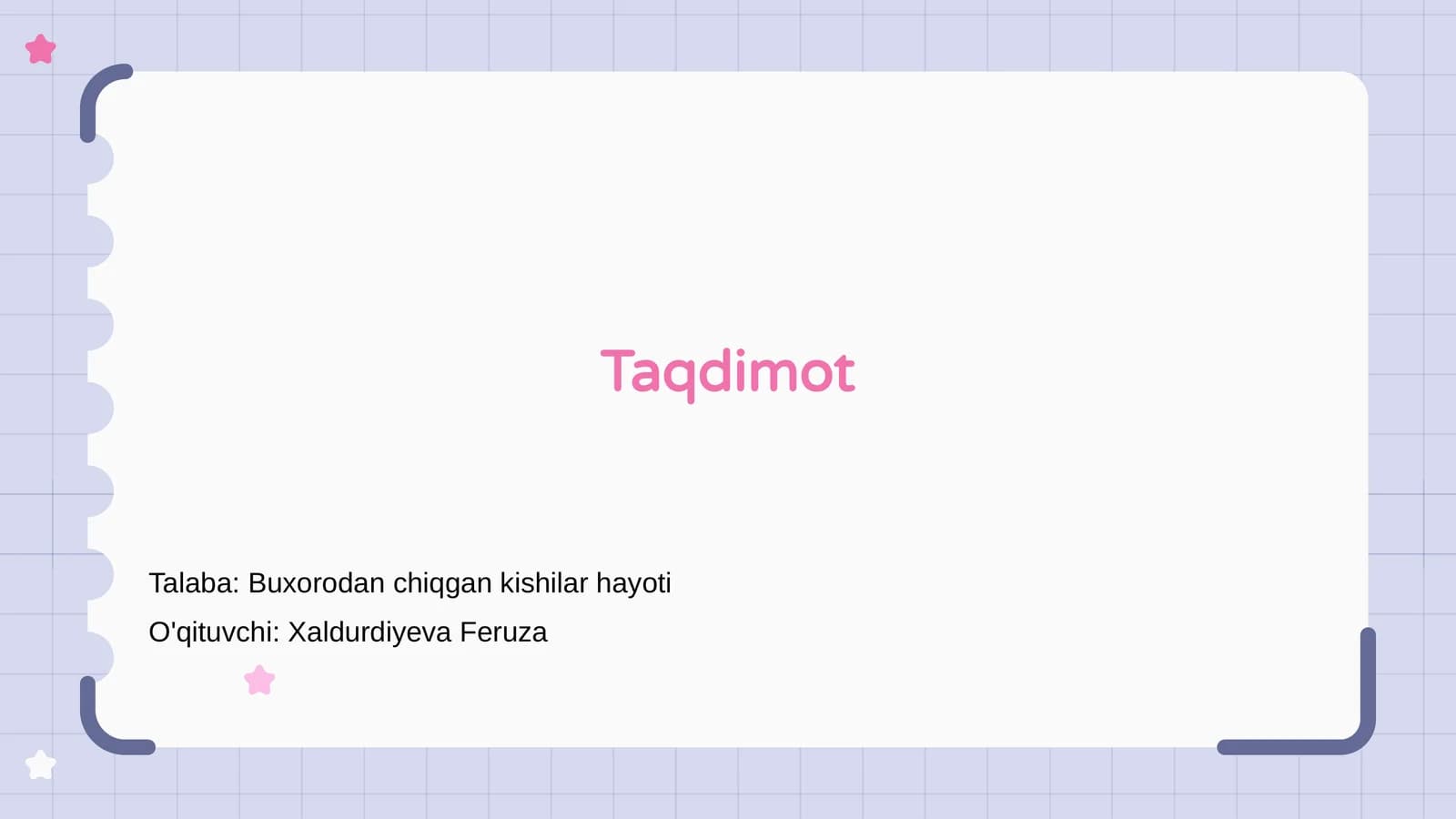 Taqdimot
