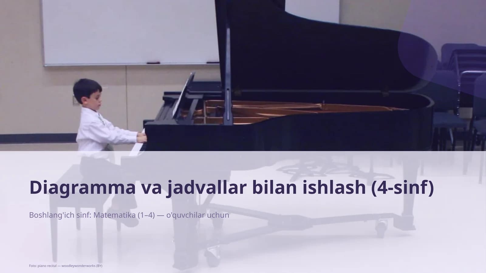 Diagramma va jadvallar bilan ishlash (4-sinf)
