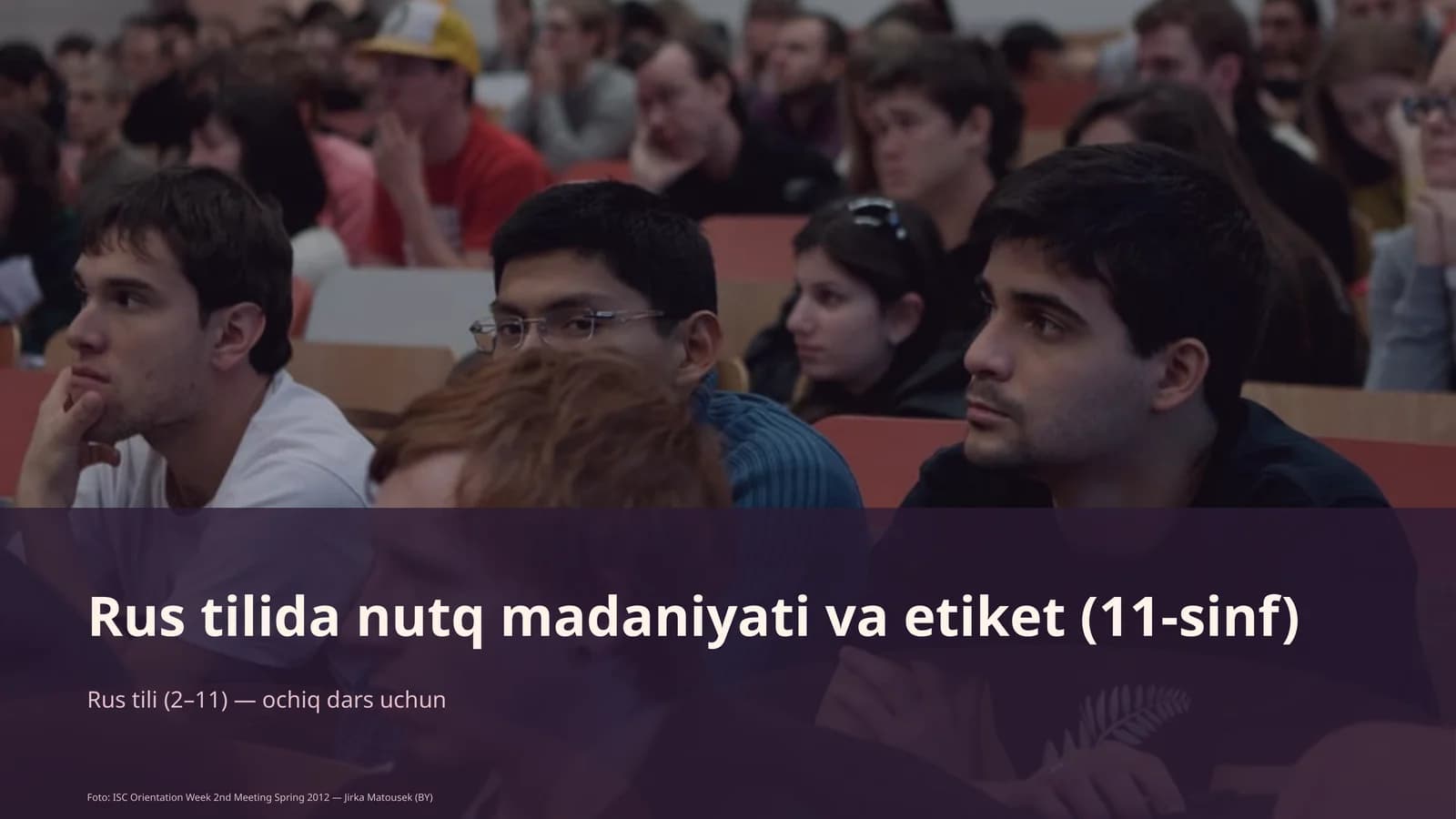 Rus tilida nutq madaniyati va etiket (11-sinf)