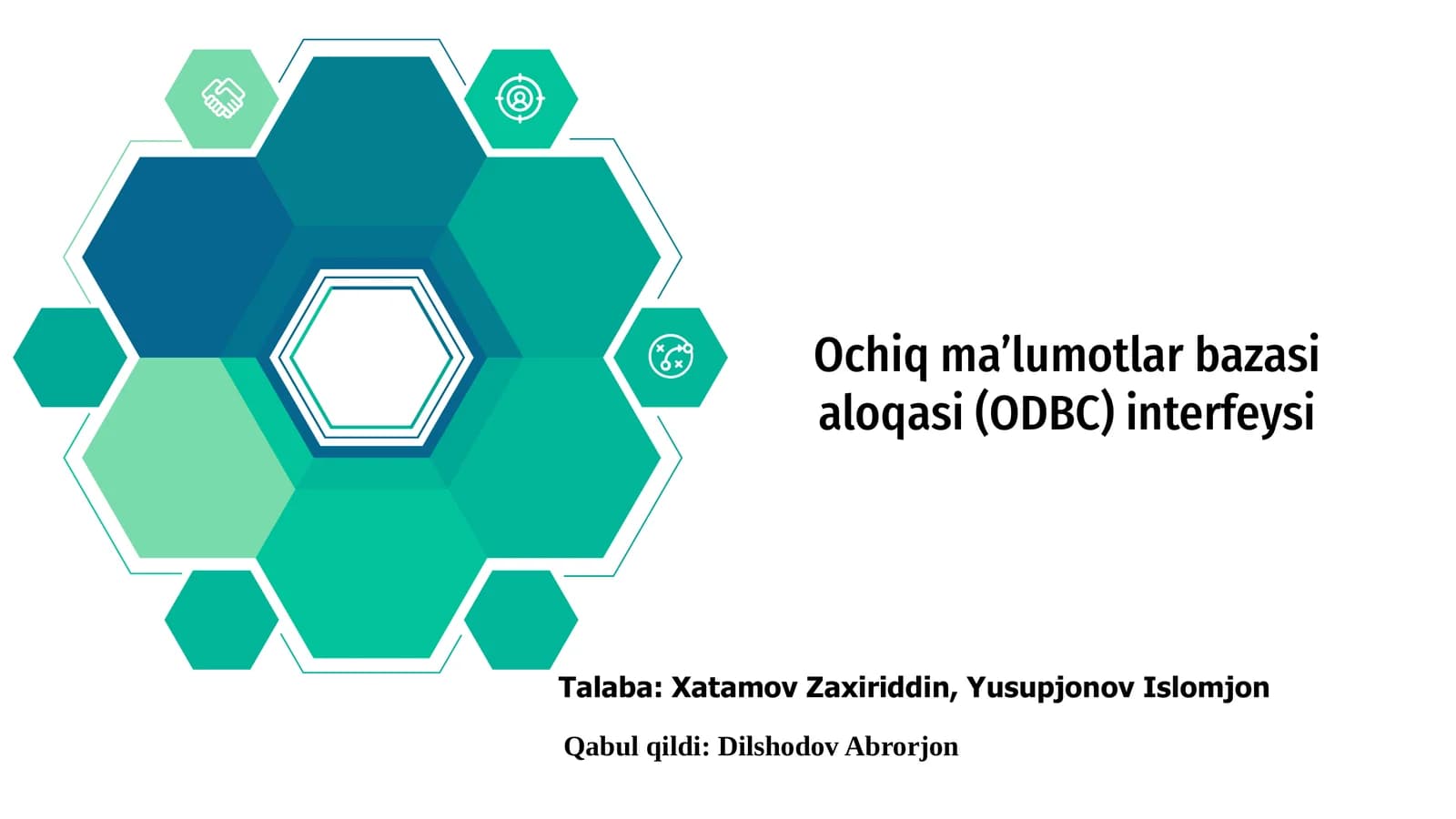 Ochiq ma’lumotlar bazasi aloqasi (ODBC) interfeysi