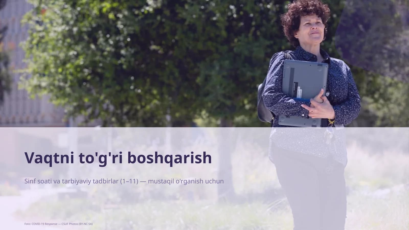 Vaqtni to'g'ri boshqarish