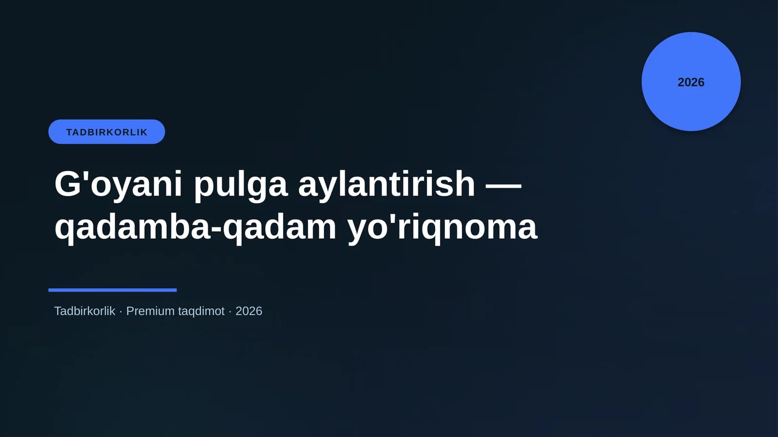 G'oyani pulga aylantirish — qadamba-qadam yo'riqnoma