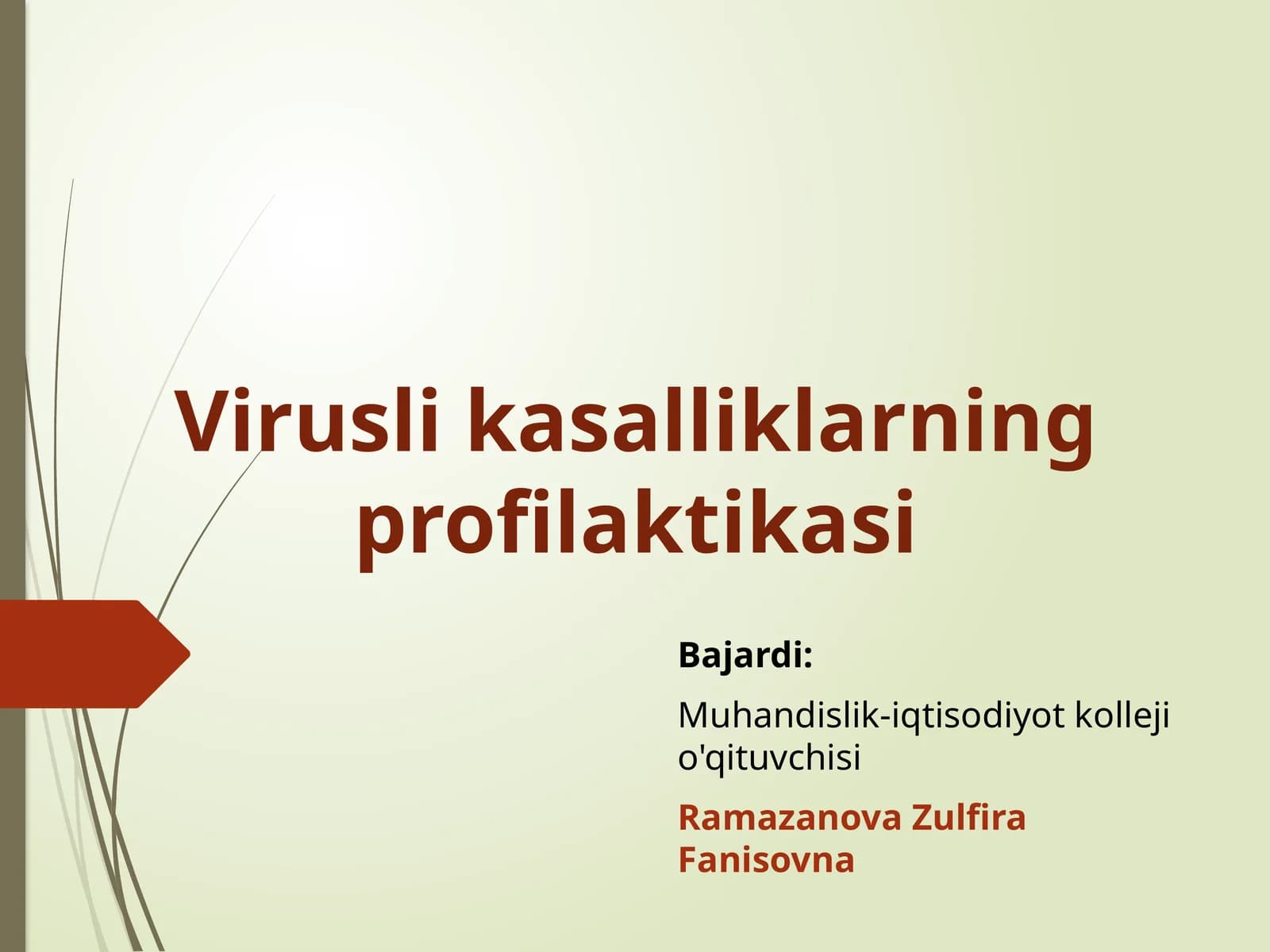 Virusli kasalliklar profilaktikasi
