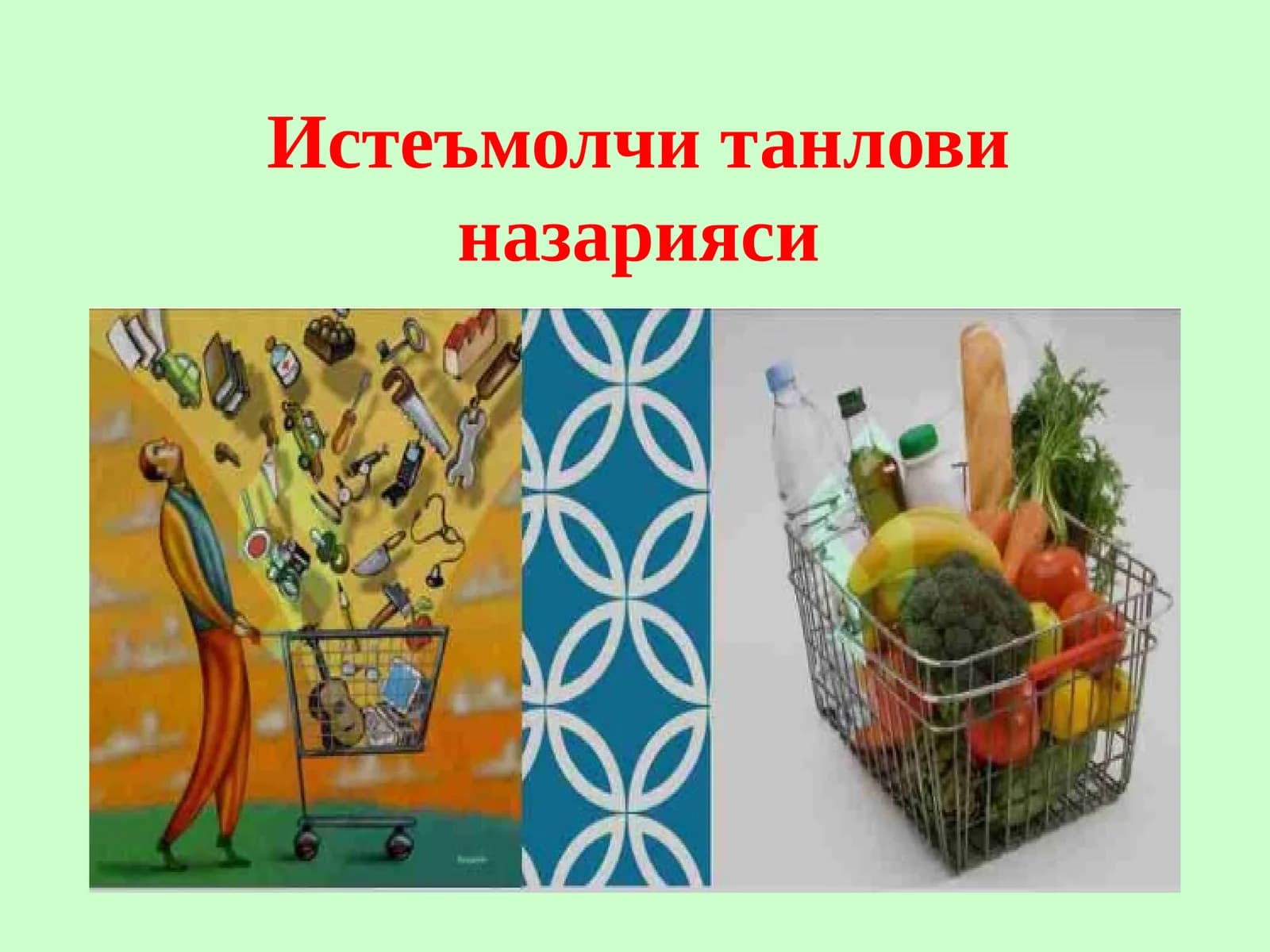 Истеъмолчи танлови назарияси