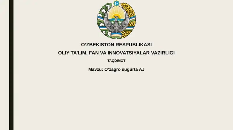O'zagro insurance