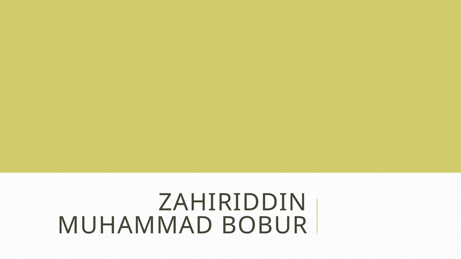 ZahiriddinmuhammadBobur