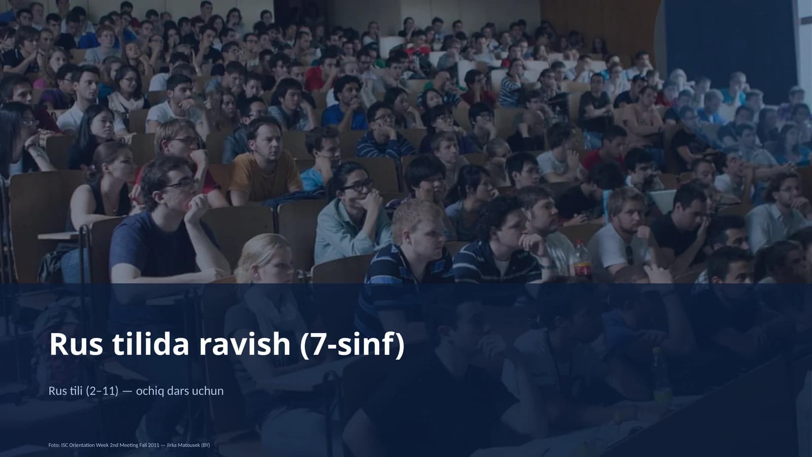 Rus tilida ravish (7-sinf)
