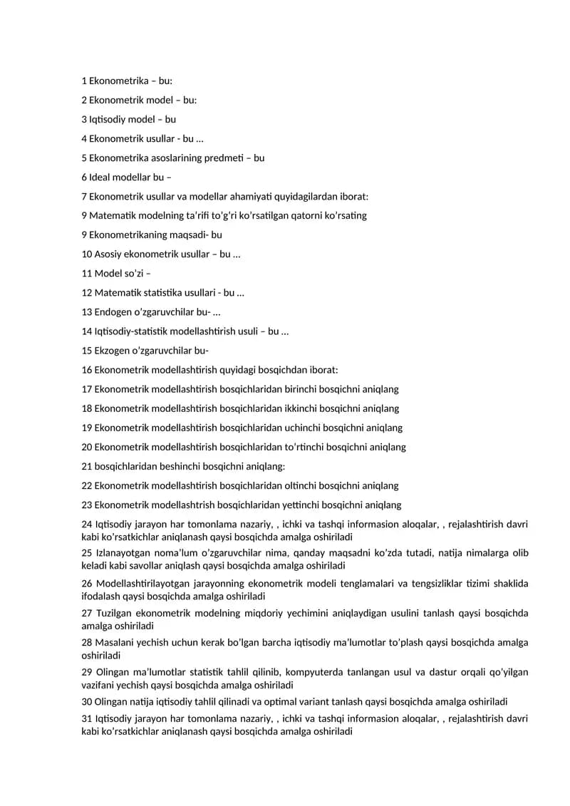 Ekonometrika