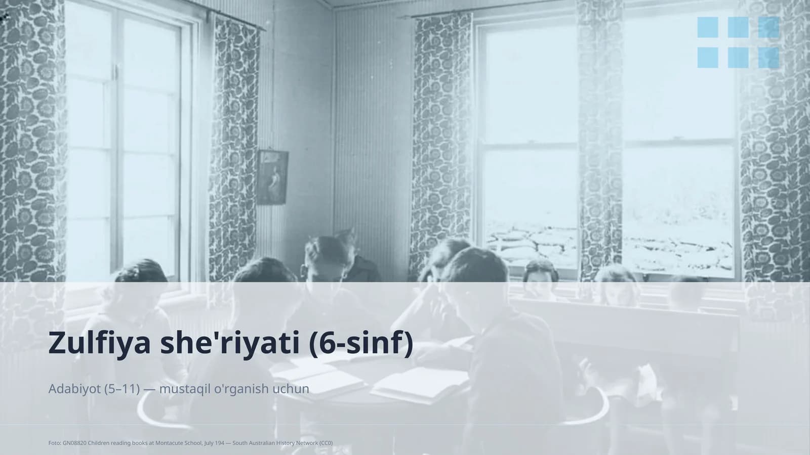 Zulfiya she'riyati (6-sinf)