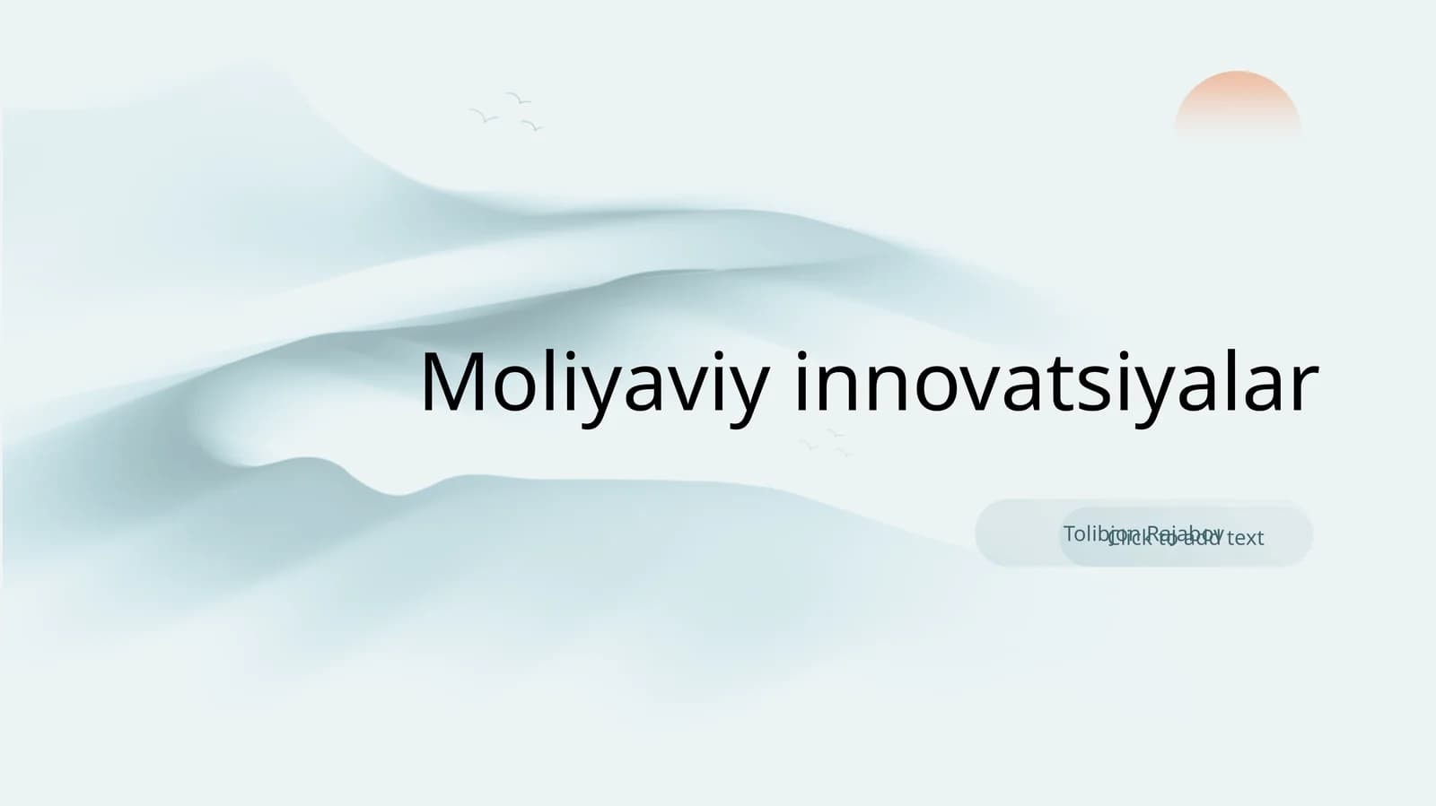 Moliyaviy innovatsiyalar