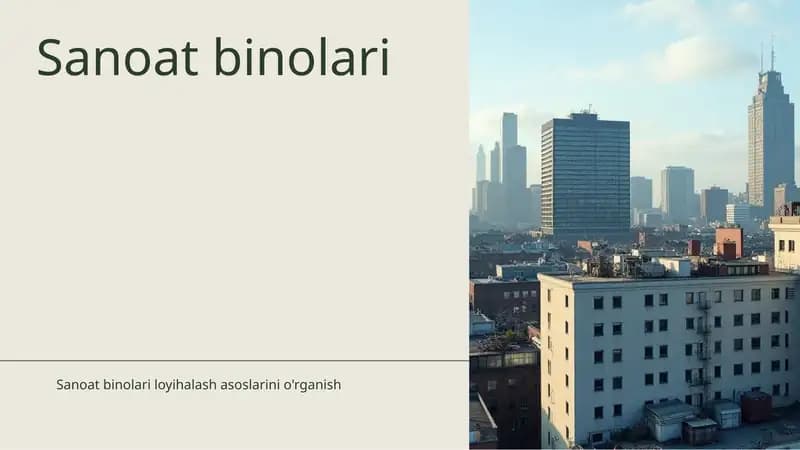 Sanoat binolari