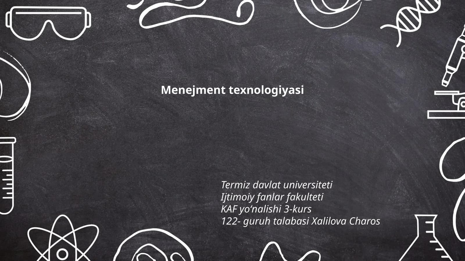 Menejment texnologiyasi
