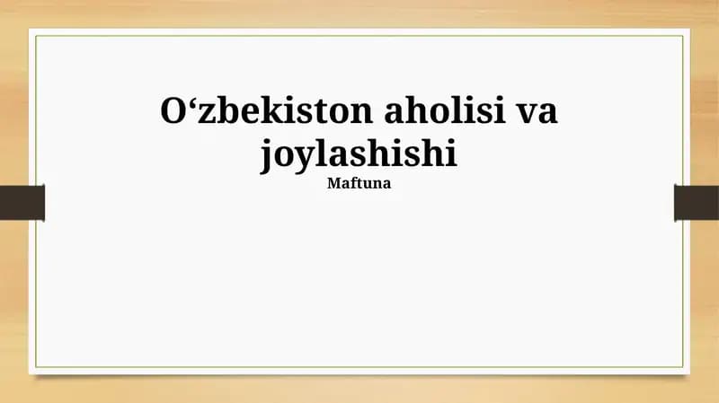 Oʻzbekistonning geografik joylashuvi: umumiy tavsif