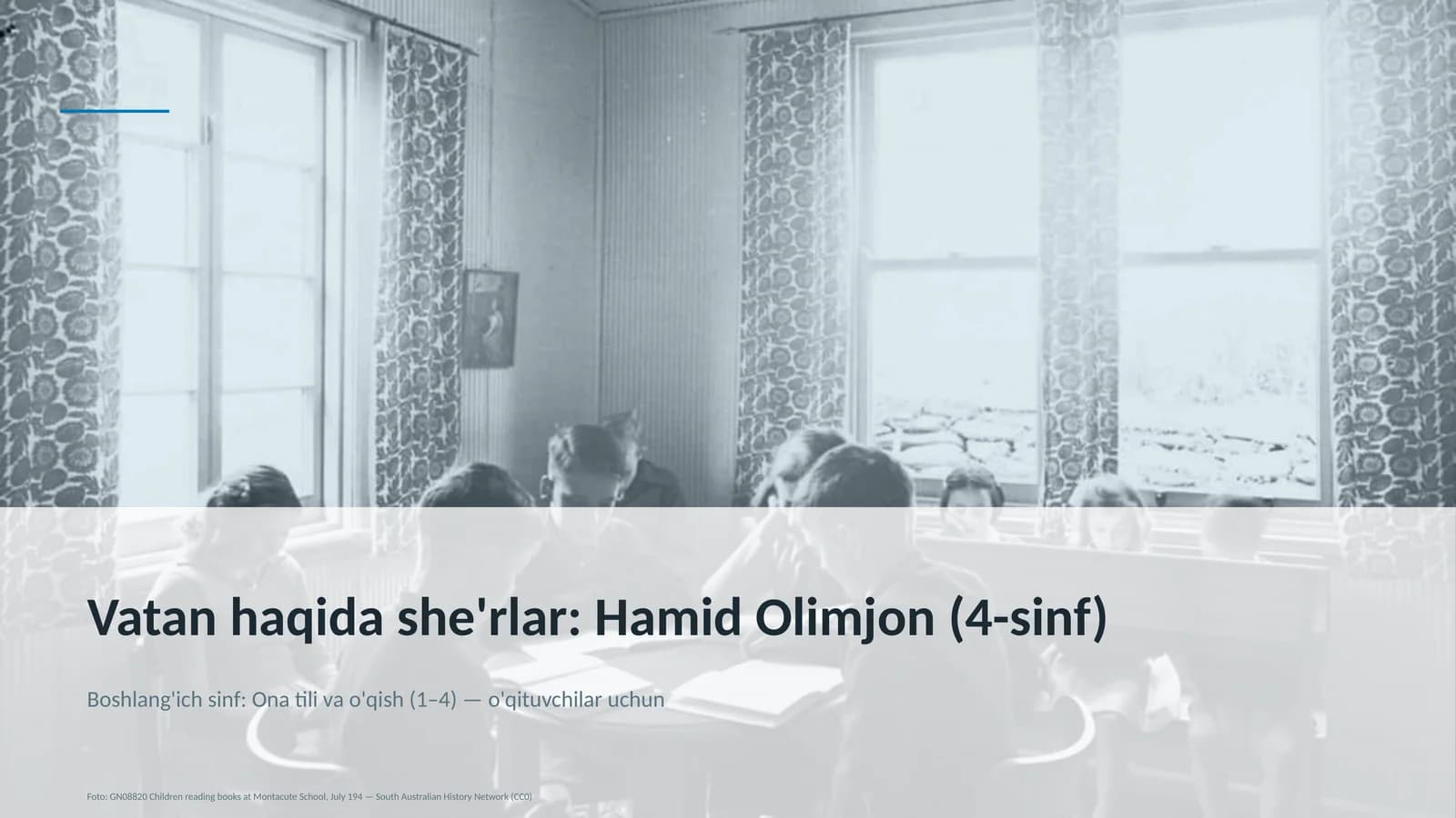 Boshlang'ich sinf: Ona tili va o'qish (1–4) — o'qituvchilar uchun