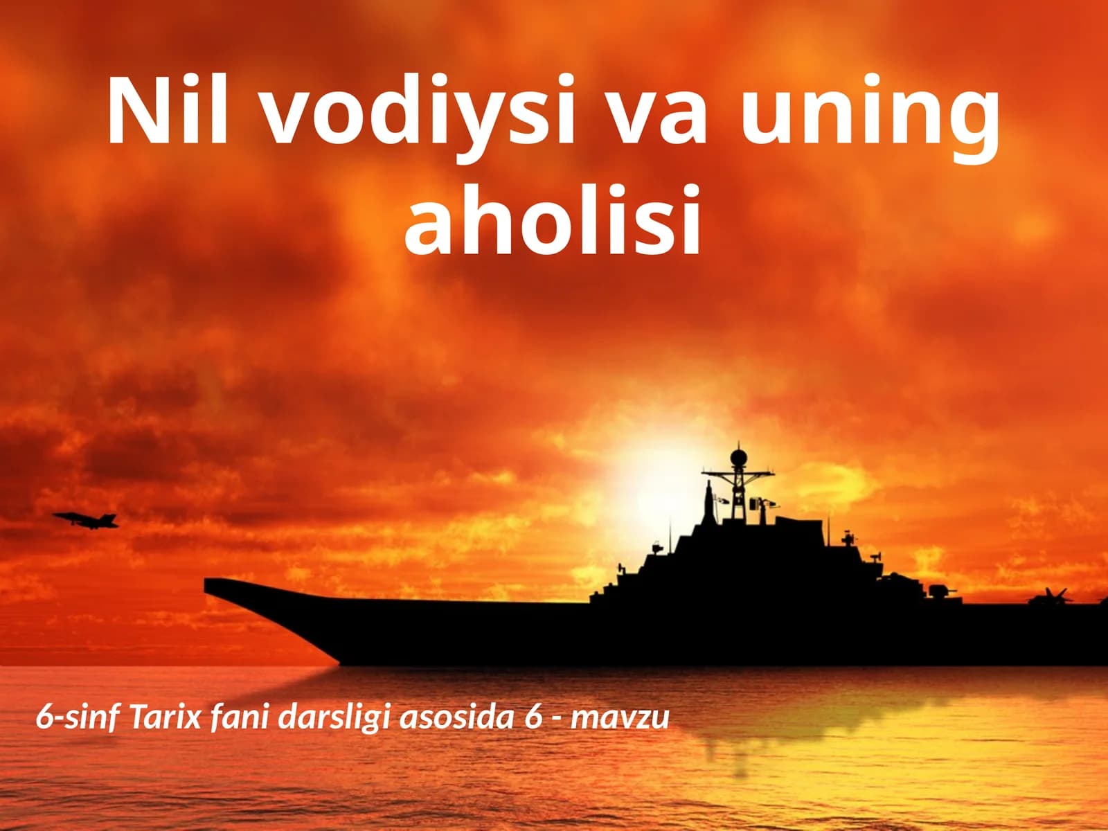 Nil vodiysi va uning aholisi