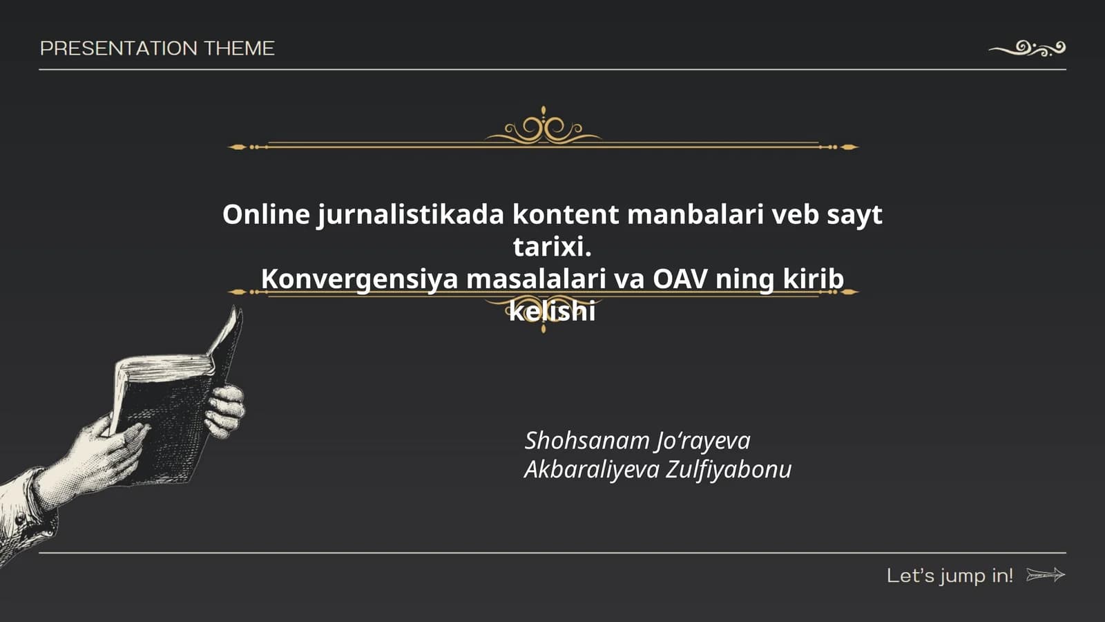 Onlayn jurnalistikada kontent manbalari veb sayt tarixi