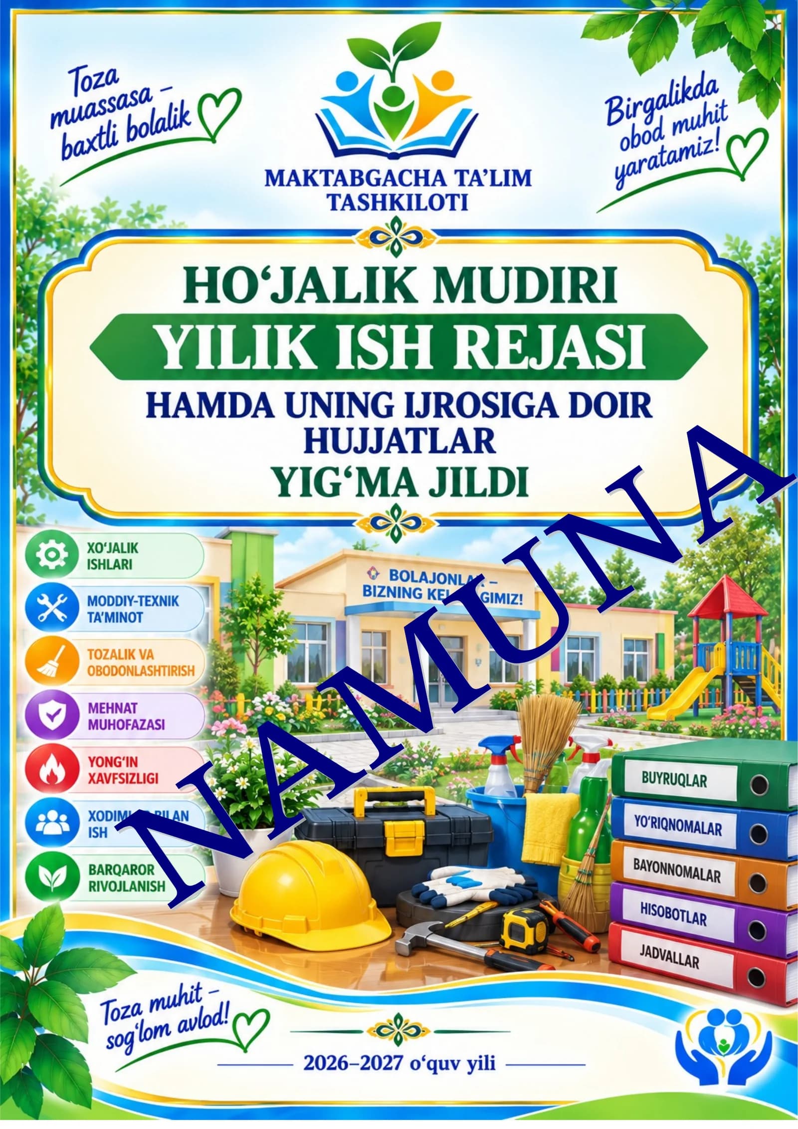 Yillik ish rejasi 2026-2027 oy