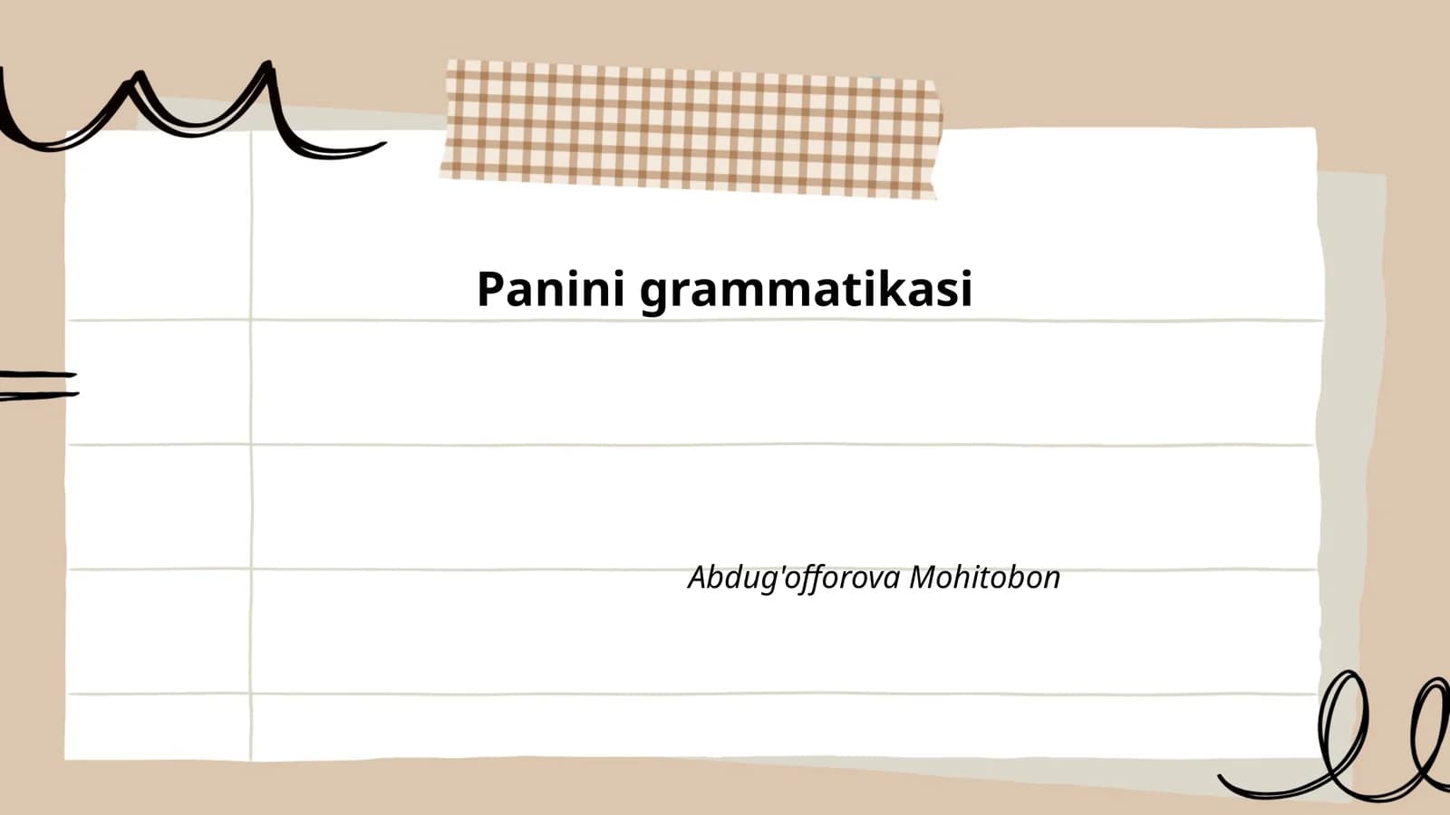 Panini grammatikasi