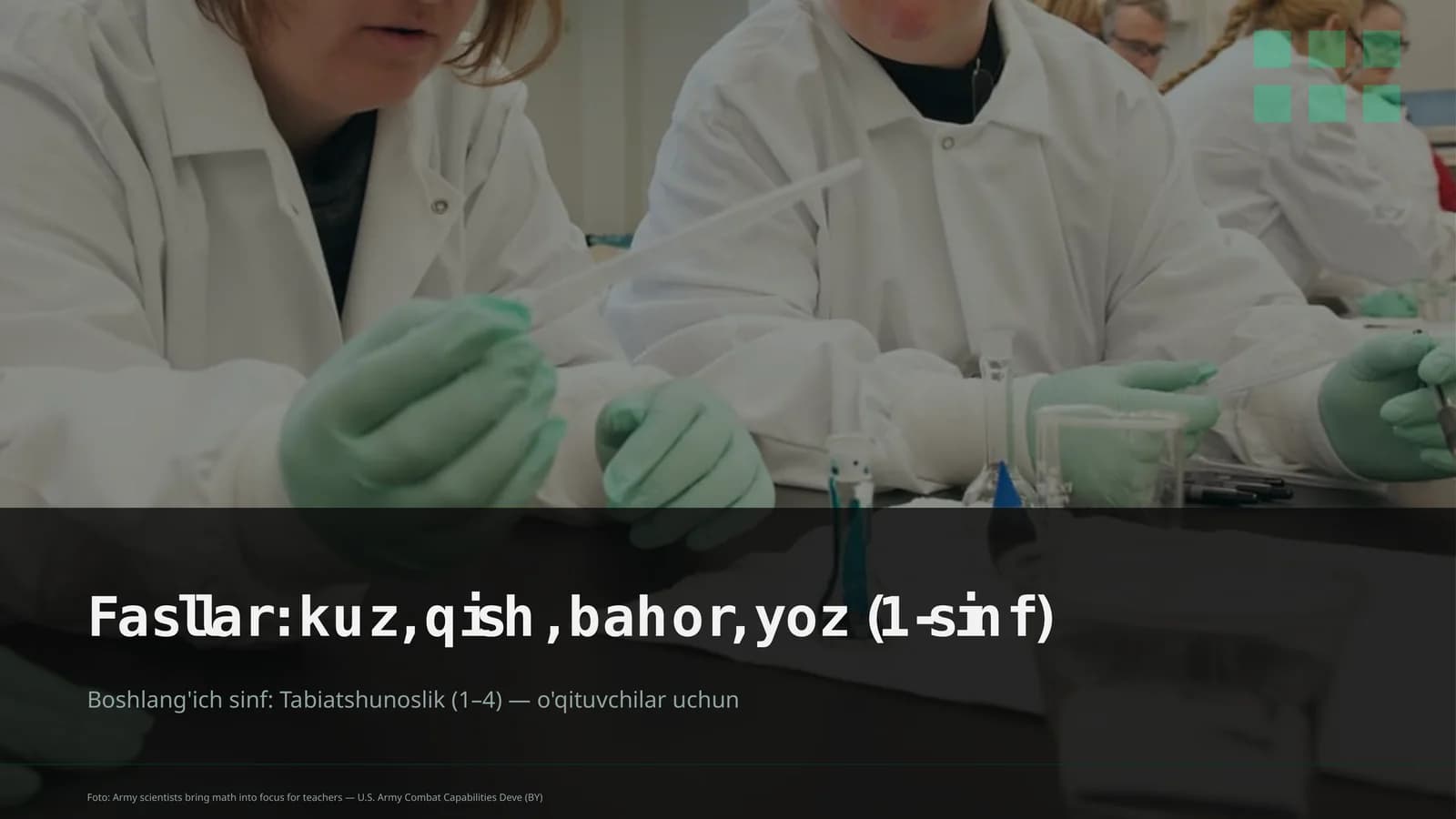 Tabiatshunoslik boshlang'ich sinf